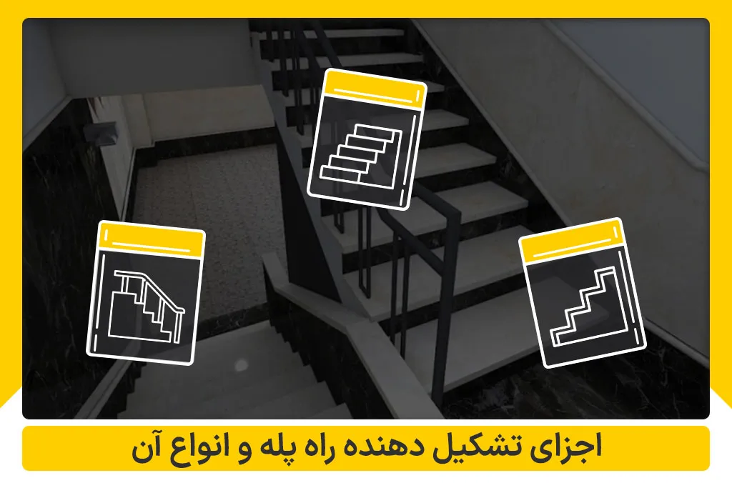 اجزای تشکیل دهنده راه پله و انواع آن