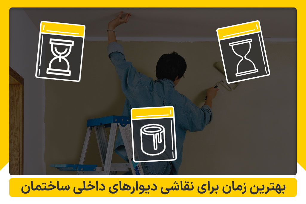 بهترین زمان برای نقاشی دیوارهای داخلی ساختمان