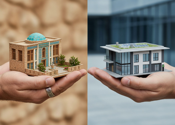 آپارتمان‌ در حال ساخت و قدیمی در اصفهان