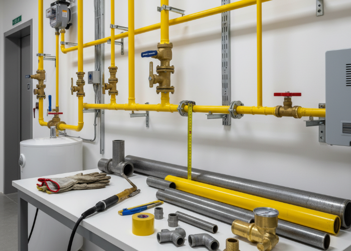 قوانین و استاندارد لوله‌کشی گاز در ساختمان‌