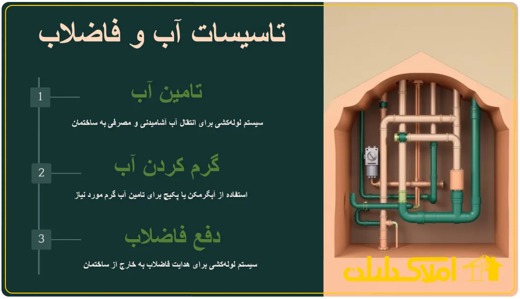 تاسیسات آب و فاضلاب ساختمان