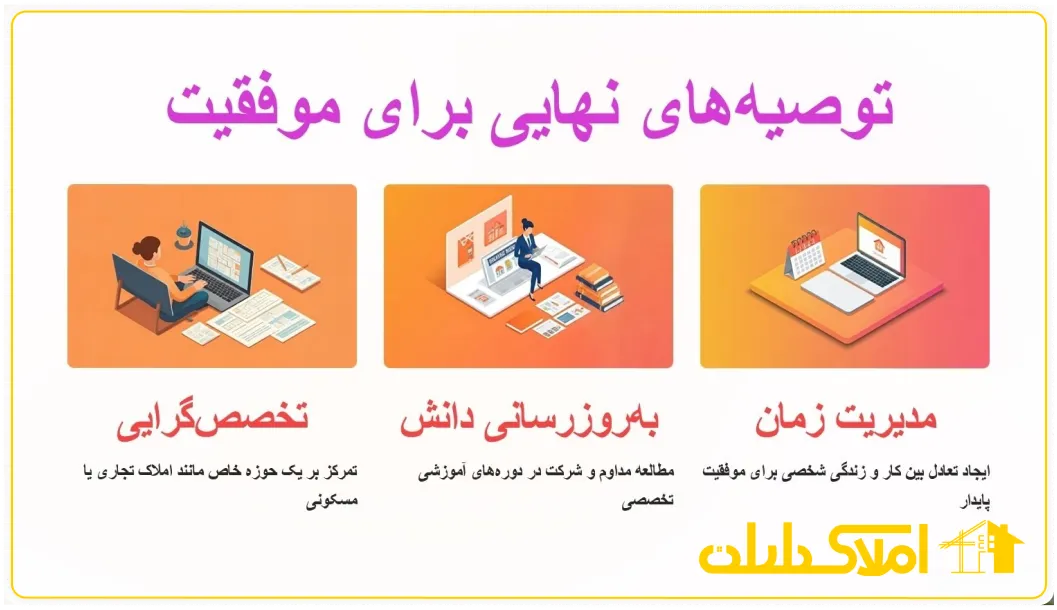 توصیه برای موفقیت خانم هایدر شغل مشاور املاک