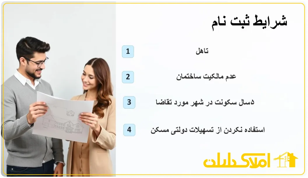 شرایط ثبت نام در طرح مسکن ملی