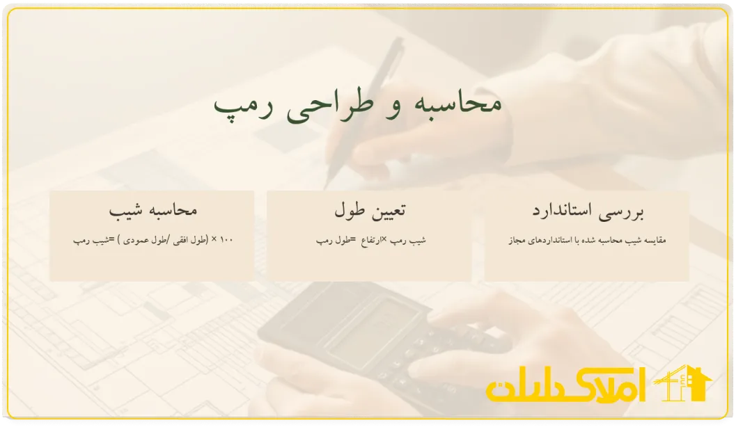 محاسبه و طراحی رمپ