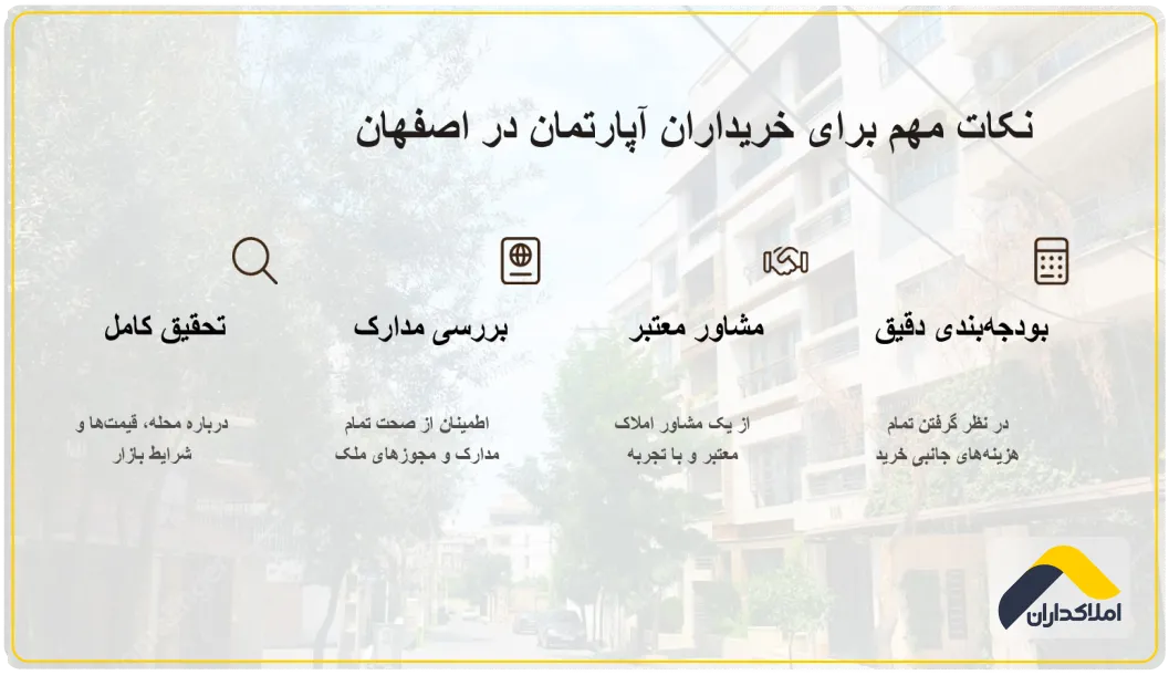مناطق محبوب خرید آپارتمان در اصفهان