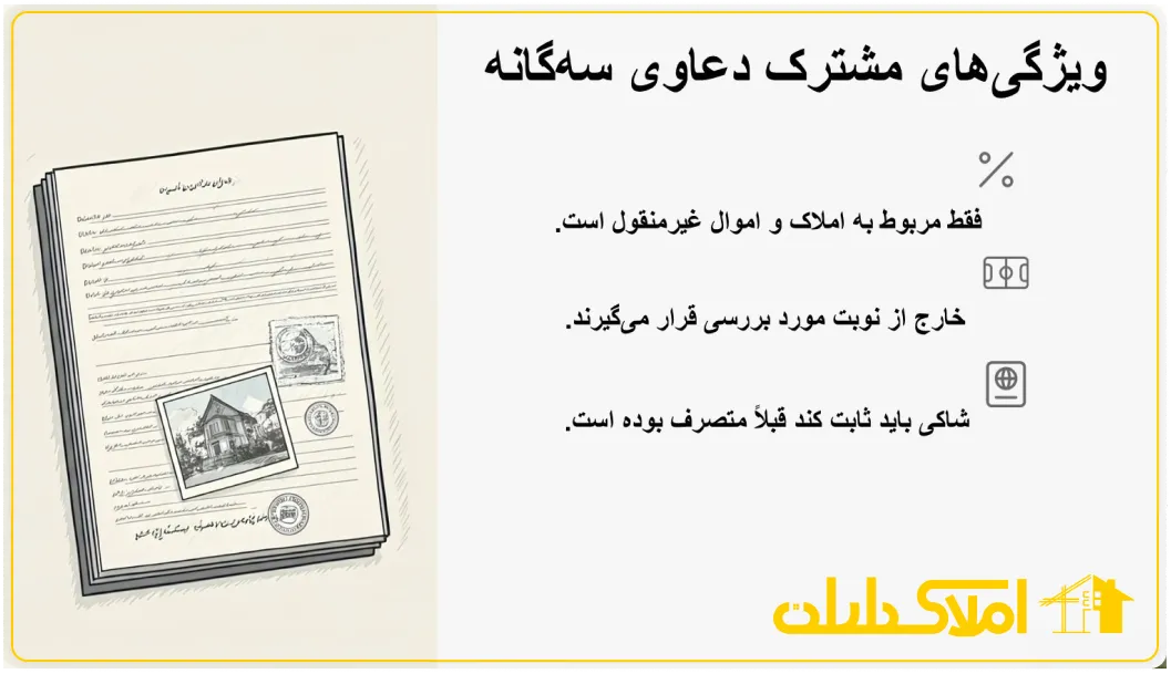 ویژگی های مشترک دعاوی سه گانه