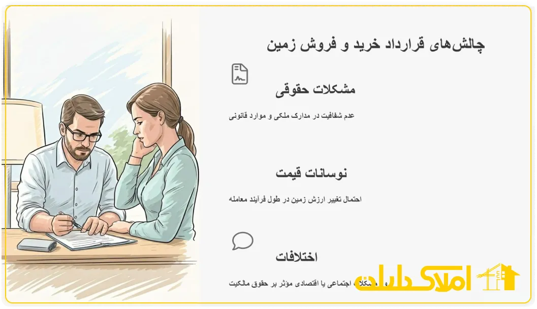 چالش های قراداد خرید زمین