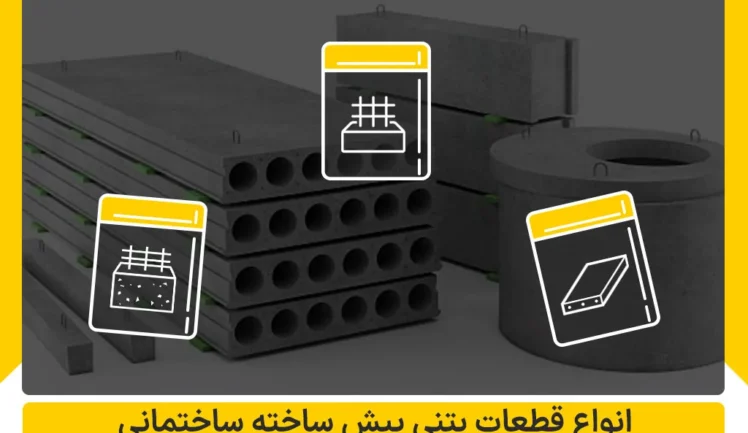 انواع قطعات بتنی پیش ساخته ساختمانی