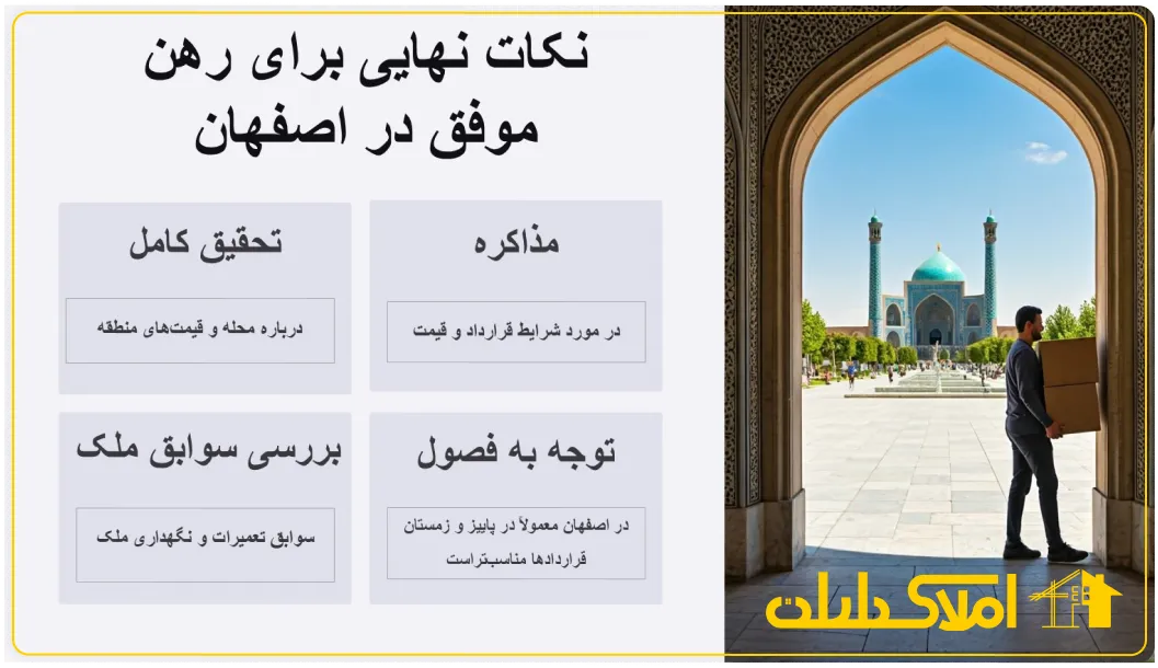 نکات نهایی برای رهن خانه در اصفهان
