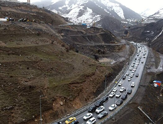 ترافیک سنگین در محورهای هراز و چالوس